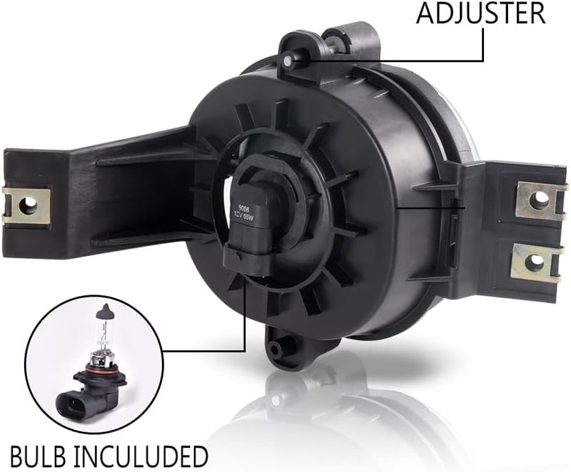CHEDA Fog Lights Assembly Compatible with 2002-2008 Dodge Ram 1500/2003-2009 Dodge Ram 2500 3500 Fog Lamps Driver and Passenger Clear Lens 55077475AE, 55077474AE, CH2592121 - Image 3
